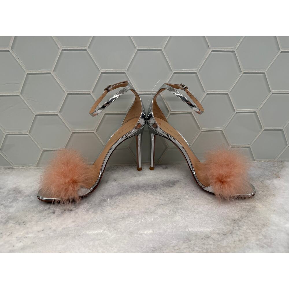 Gianvito Rossi - Marabou Metallic Feather Sandals - EU 37 - Picture 3 of 9